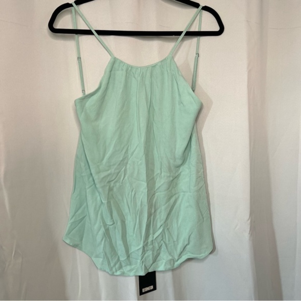 Reformation Cassidy Tank Top Size Large Mint Green Flowy Low Back